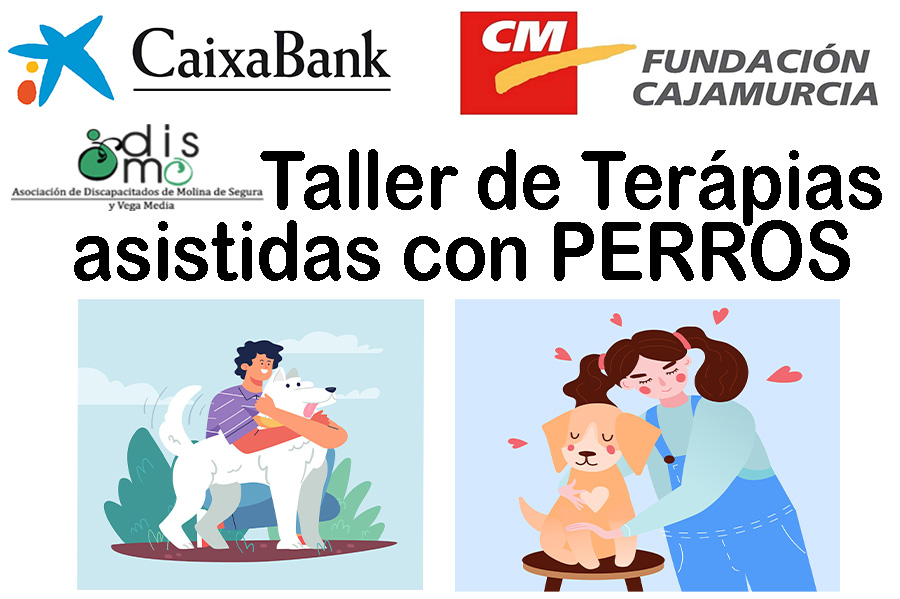 DISMO pone en marcha un taller de terapias asistidas con perros para personas con discapacidad